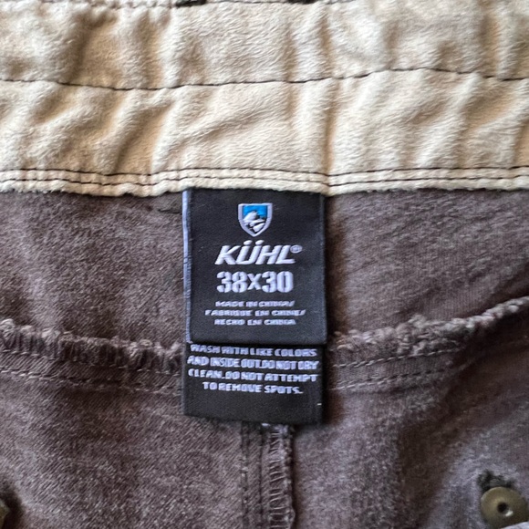 KUHL Rydr Pants Mens 38x30 Brown Canvas Utility Work Pant Straight Leg - Picture 9 of 11